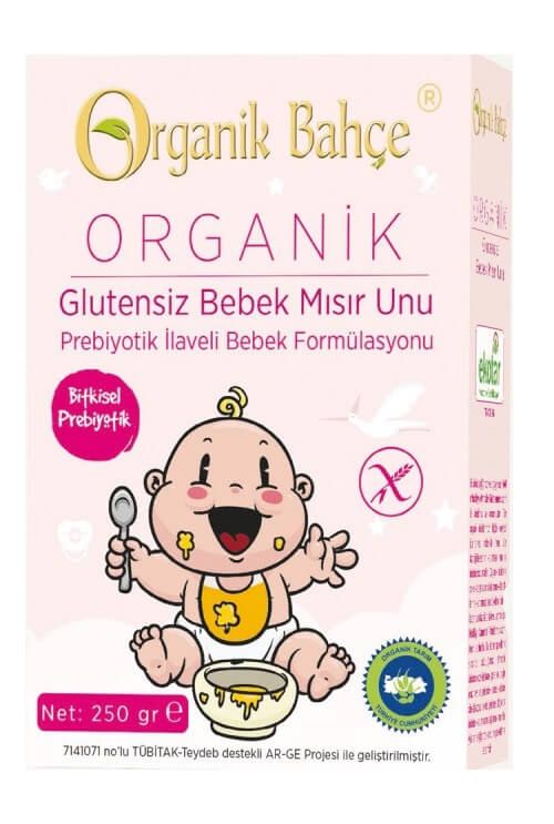 Organik Bahçe Organik Glutensiz Bebek Mısır Unu 250 Gr