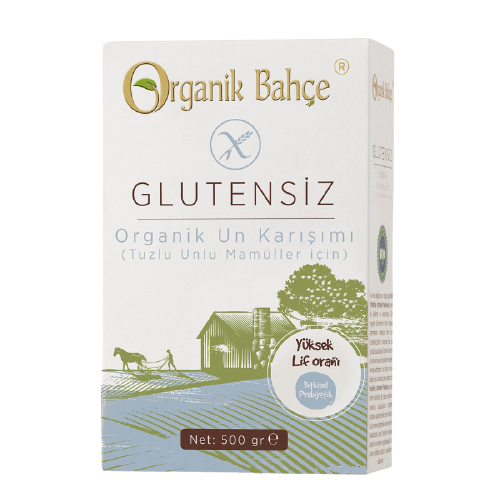 Organik Bahçe Glutensiz Tuzlu Unlu Mamüller için Un Karışımı 500 gr