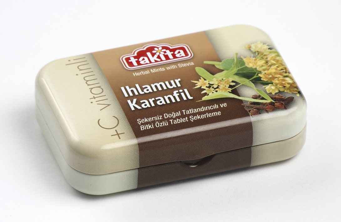 Takita Ihlamur & Karanfil Özlü Şekersiz Tablet Şekerleme