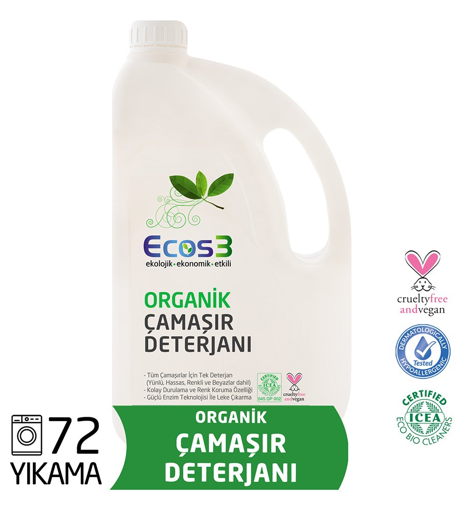 Ecos3 Organik Çamaşır Deterjanı (2500 ml)