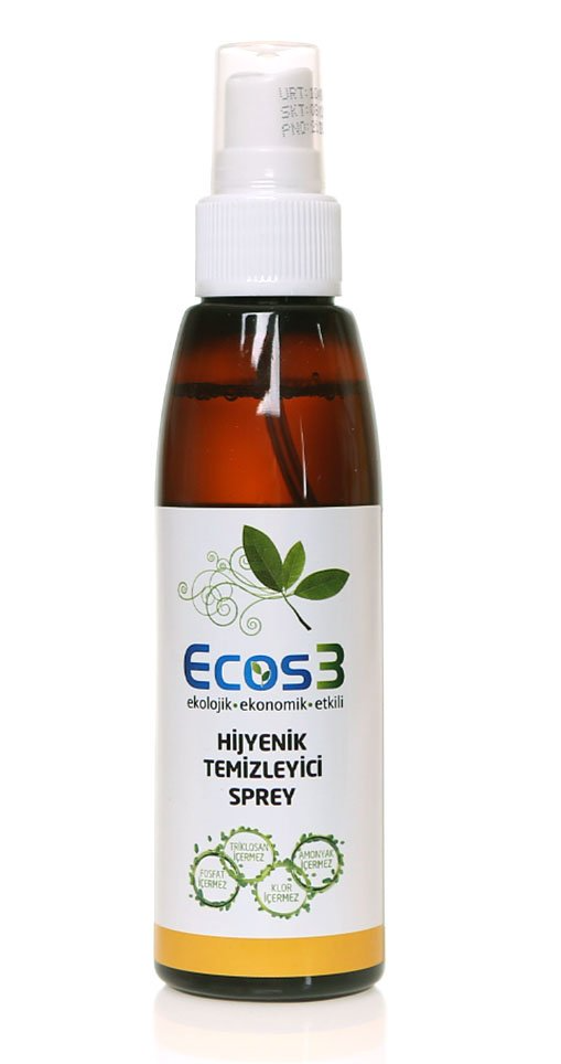 Ecos3 Ekolojik ve Vegan Hijyenik Temizleyici Sprey (125 ml)