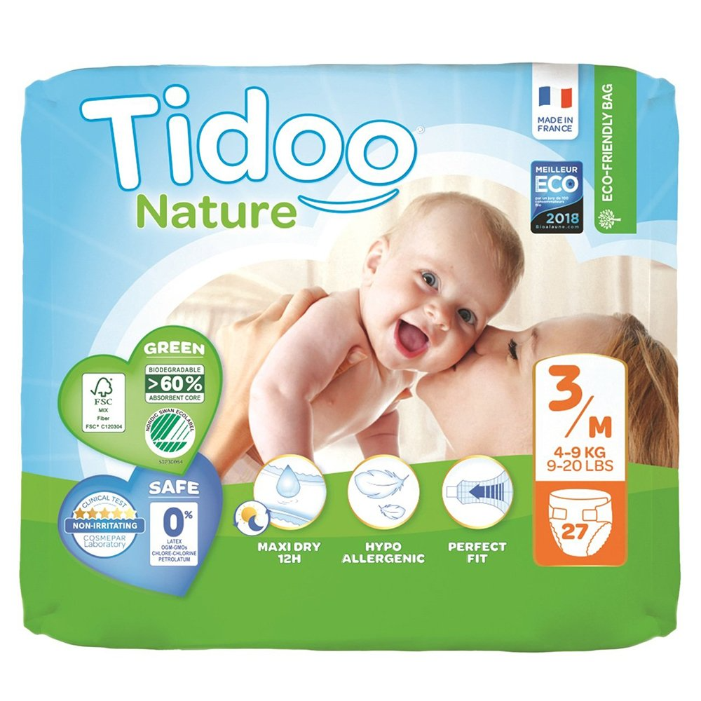 Tidoo Nature Antialerjik-Ekolojik Bebek Bezi No:3 (Midi Single 4-9 kg 27 Adet)