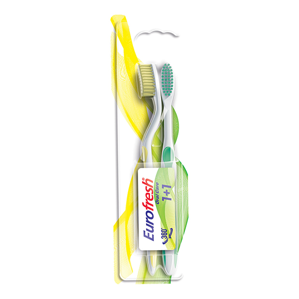 EUROFRESH 2 li Diş Fırçası  Sarı ve Yeşil