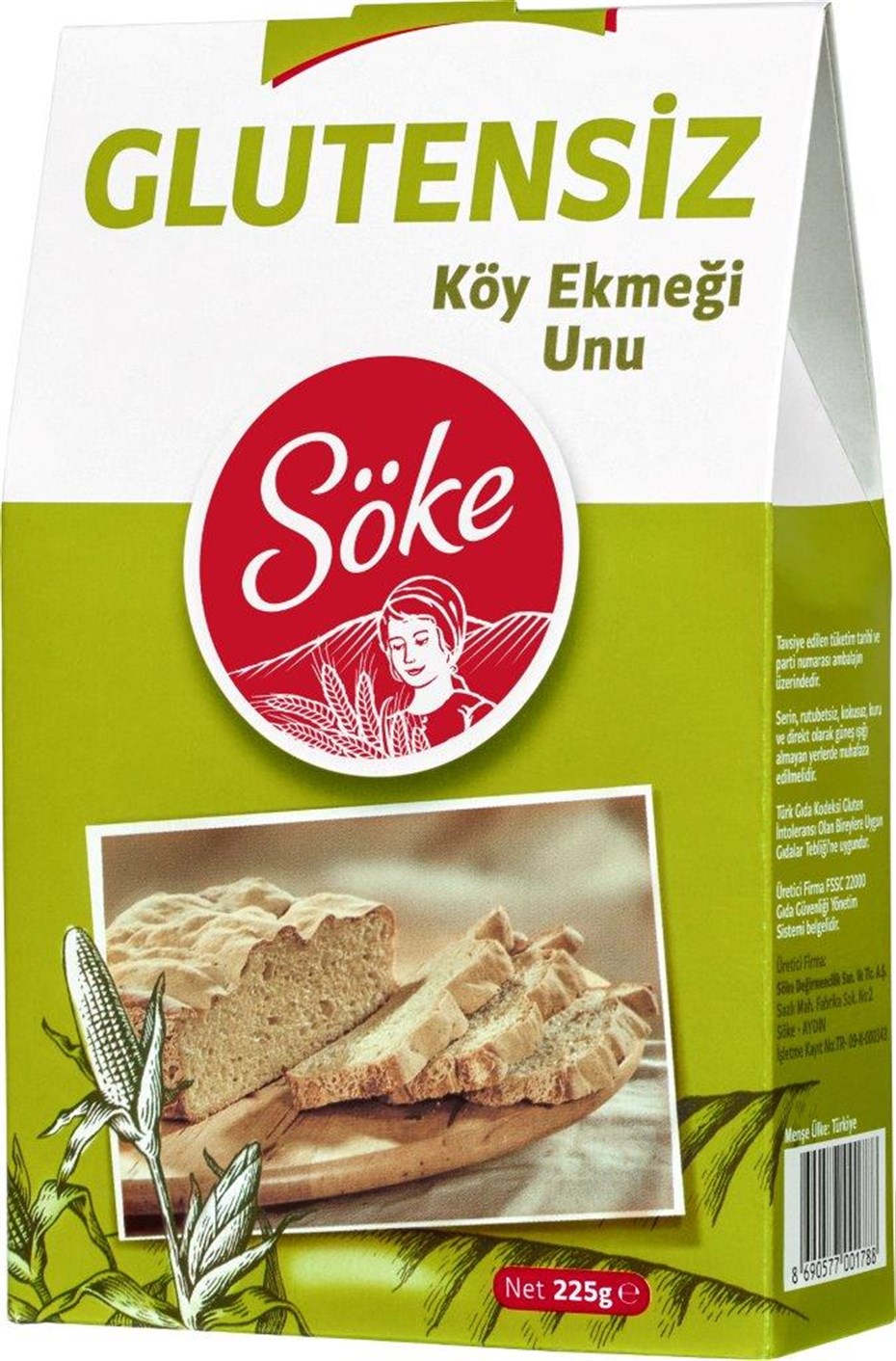 Söke Glutensiz Koy Ekmegi Unu 225 gr 