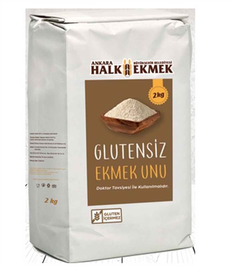 Ankara Halk Ekmek Glutensiz Un 2 Kg.