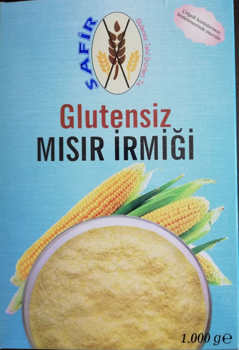 Safir Glutensiz Mısır İrmiği 1 kg 